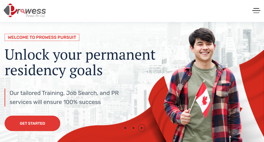prowess pursuit website design
