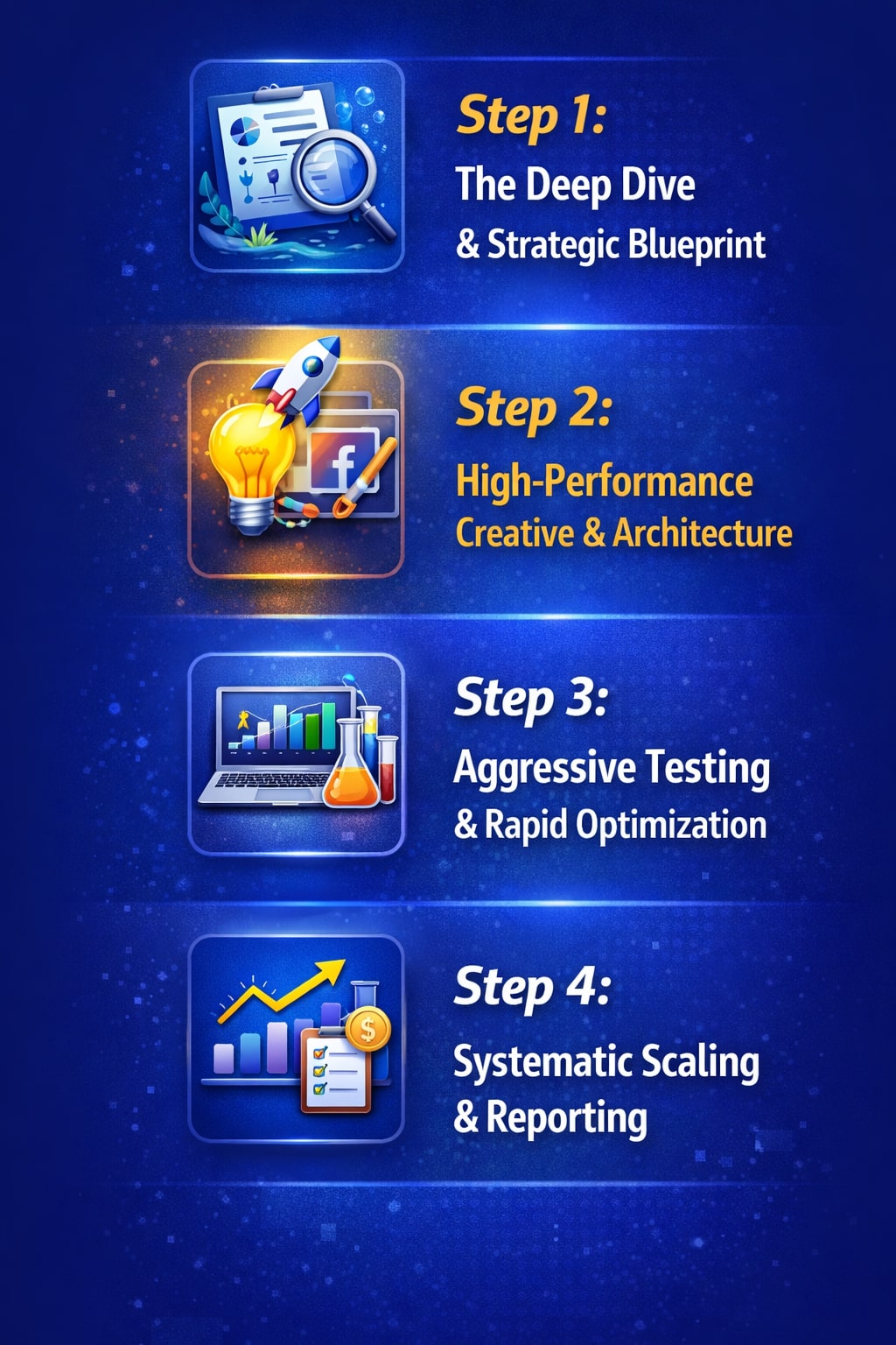 Step Facebook Ad Campaign Packages