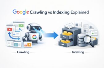 difference between google crawling and indexing
